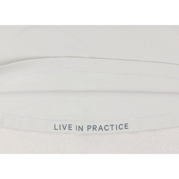 Lululemon Tech Pique Polo Shirt Mens XL Live In Practice Gray Short Sleeve - Picture 9 of 10